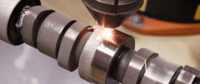 Repair of camshaft made of allow steel steel